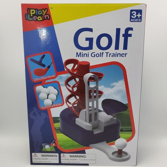 iPlay iLearn Golf Mini Golf Trainer Kids Toddler Golf  learning Toy Set - Picture 1 of 7